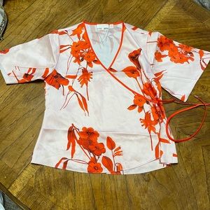 Ted Baker Wrap Silk Top